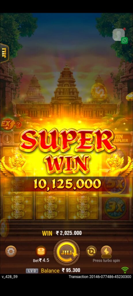 “AS Game APK Casino super win slot-style gameplay image”